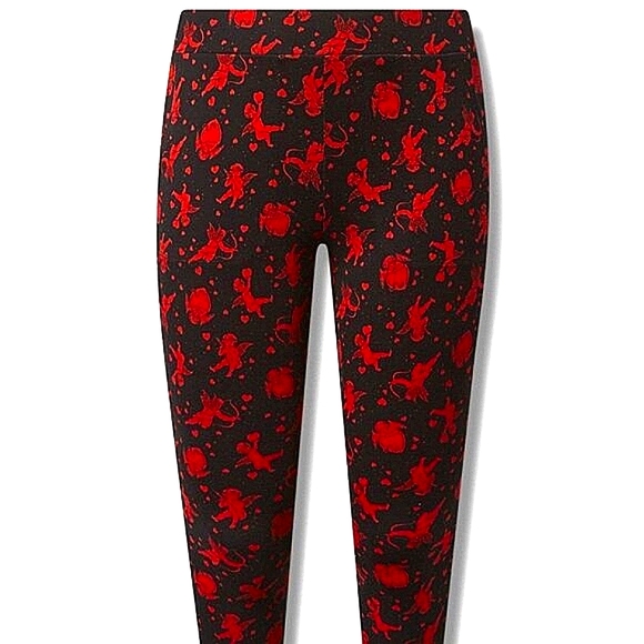 ❤️NWT VINTAGE TORRID POCKETS LEGGING - CUPID PRINT - HIGH RISE - PLUS SIZE - Picture 8 of 10